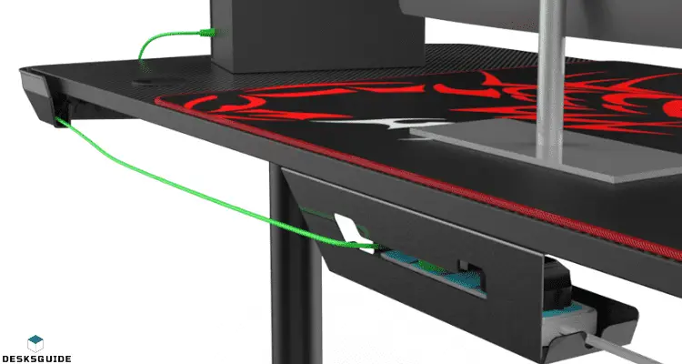 Gaming Desk Cable Management System