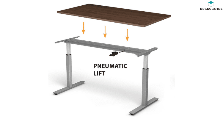 Manual Pneumatic Standing Desk