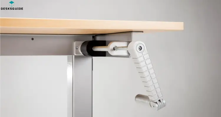 Manually Operated Hand Cranked Standing Desk