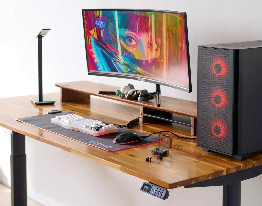 How to Place a PC Sideways on a Desk